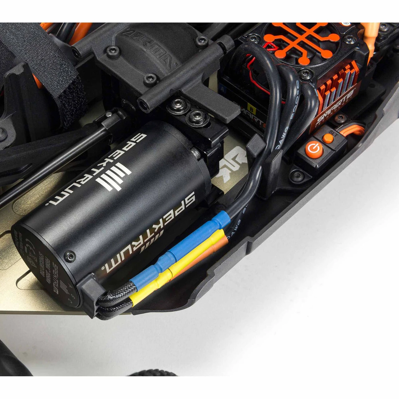 Arrma 1/8 TLR Tuned TYPHON 6S 4WD BLX Buggy RTR, Red/Blue - Image 25