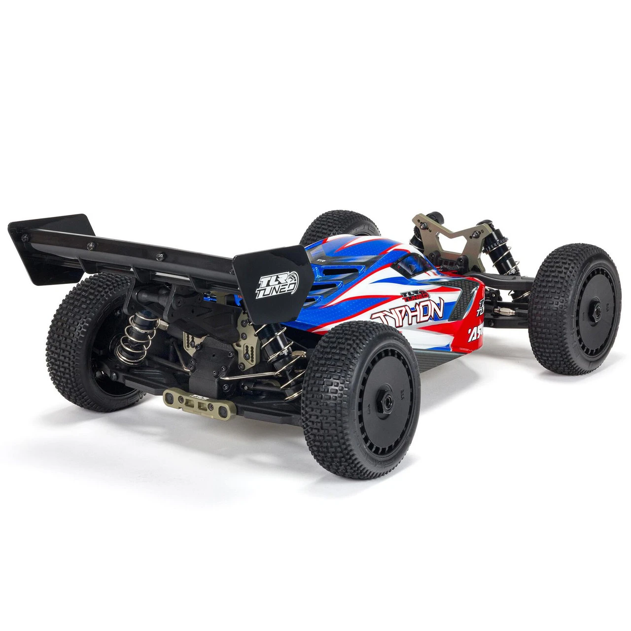Arrma 1/8 TLR Tuned TYPHON 6S 4WD BLX Buggy RTR, Red/Blue - Image 5