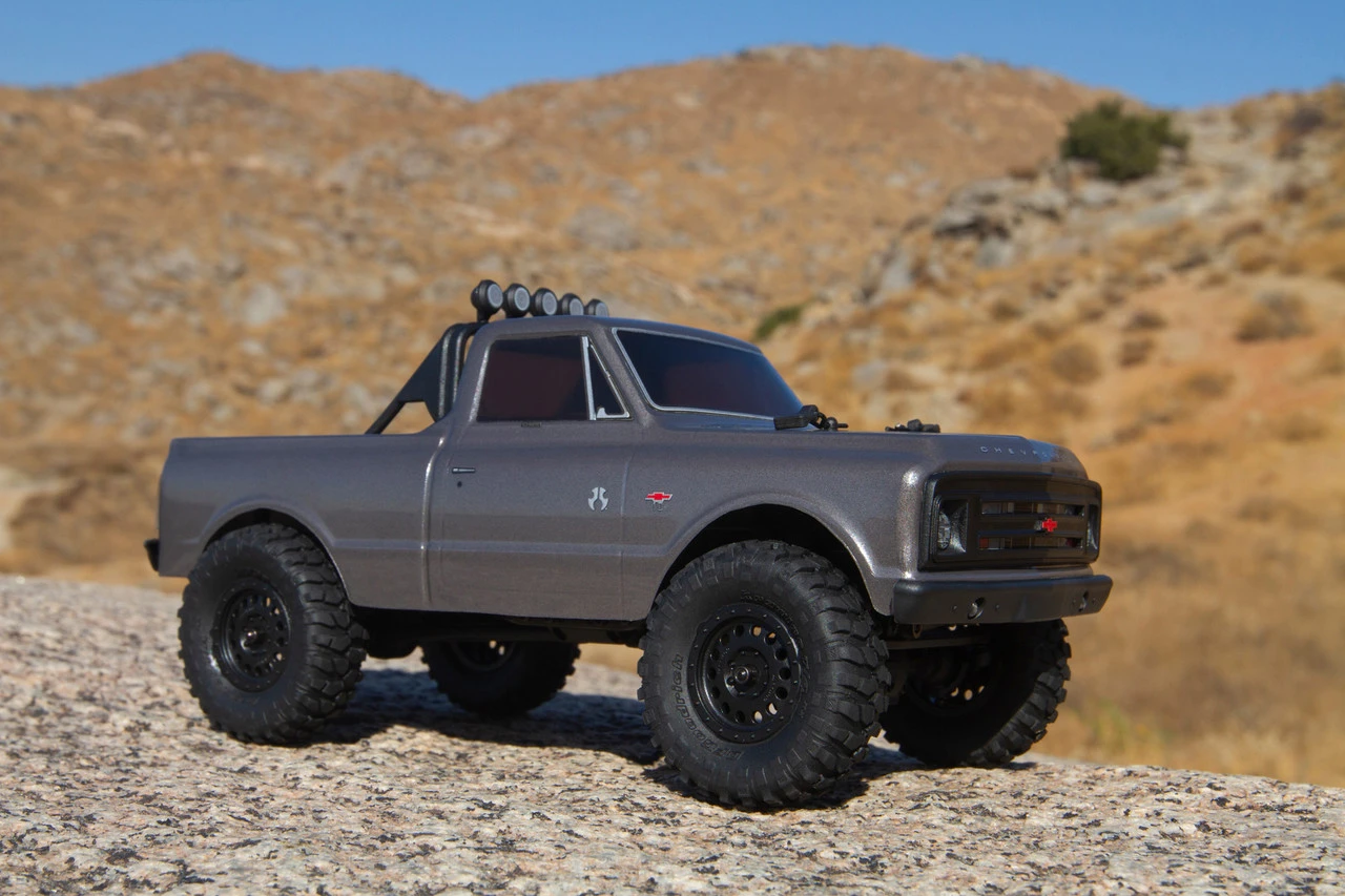 Axial SCX24 1967 Chevrolet C10 1/24 4WD RTR Scale Mini Crawler (Silver) W/2.4GHz Radio - Image 13