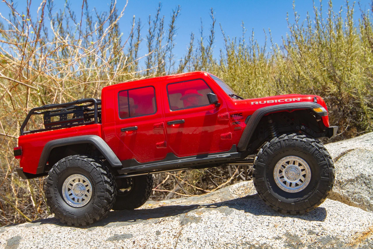 Axial SCX10 III "Jeep JT Gladiator" RTR 4WD Rock Crawler (Red) W/ Portals & DX3 2.4GHz Radio - Image 27