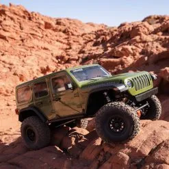 Axial SCX6 Jeep JLU Wrangler 1/6 4WD RTR Electric Rock Crawler (Green) W/DX3 Radio & Smart ESC