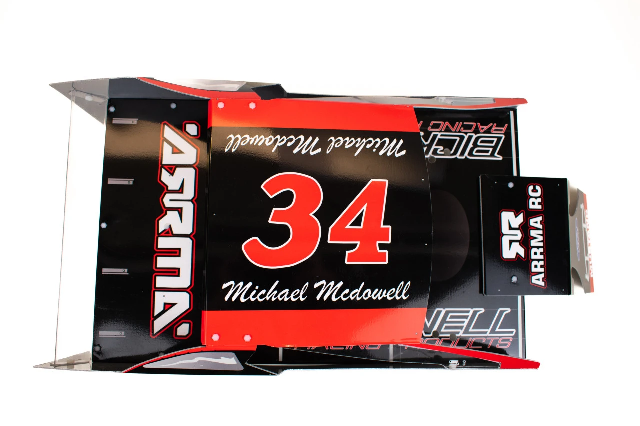 Small Addictions RC Wrapped Mudboss Body Michael McDowell Arrma #34 - Image 5
