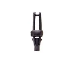Du-Bro 975 Long Arm Micro Clevis, Black, (.062), 2/pk