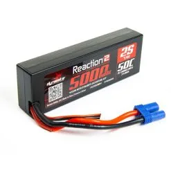 Dynamite Reaction 2.0 2S 50C Hard Case LiPo Battery W/EC5 (7.4V/5000mAh)