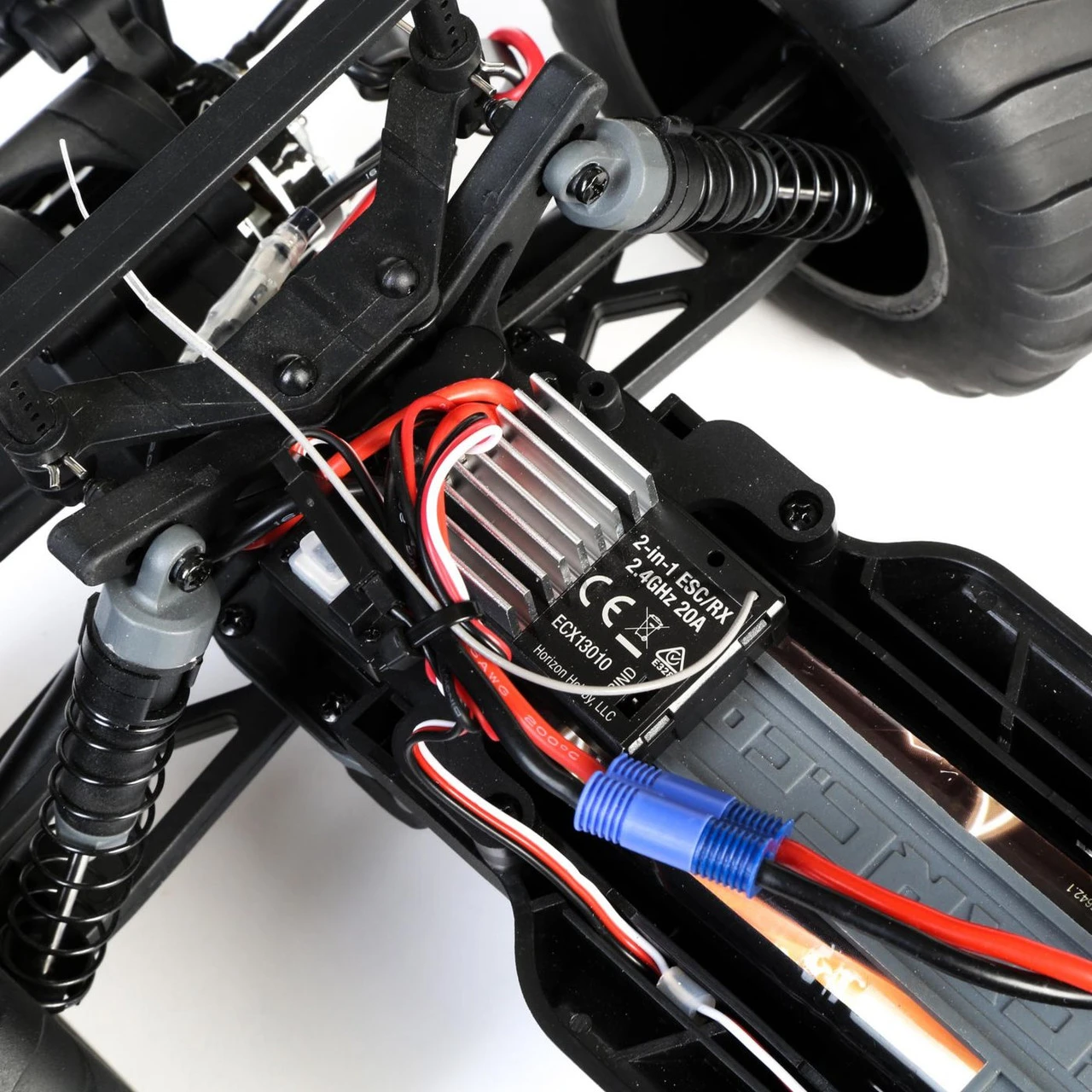 ECX 1/10 Amp Crush 2WD Monster Truck Brushed RTR (Orange) - Image 13