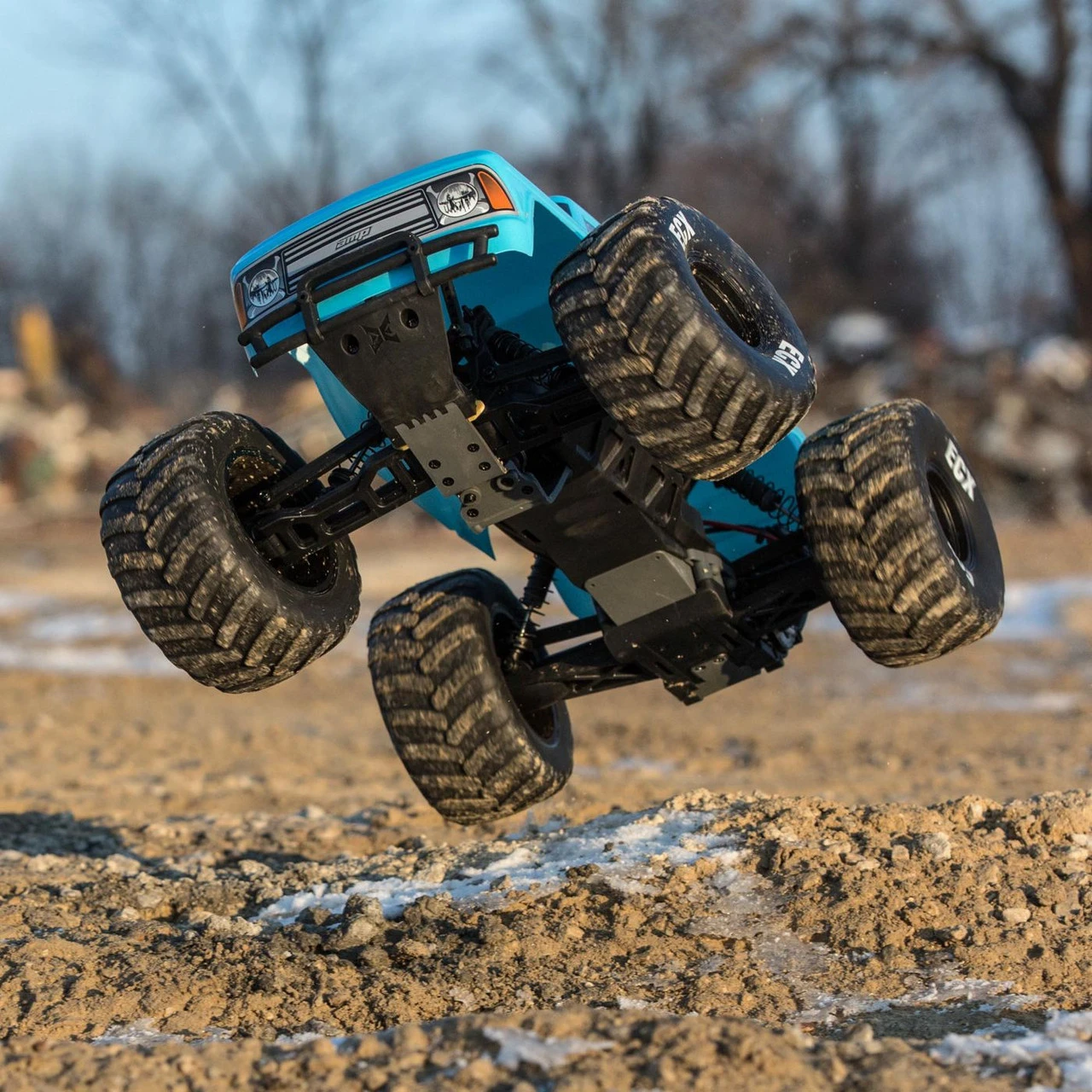 ECX 1/10 Amp Crush 2WD Monster Truck Brushed RTR (Blue) - Image 17