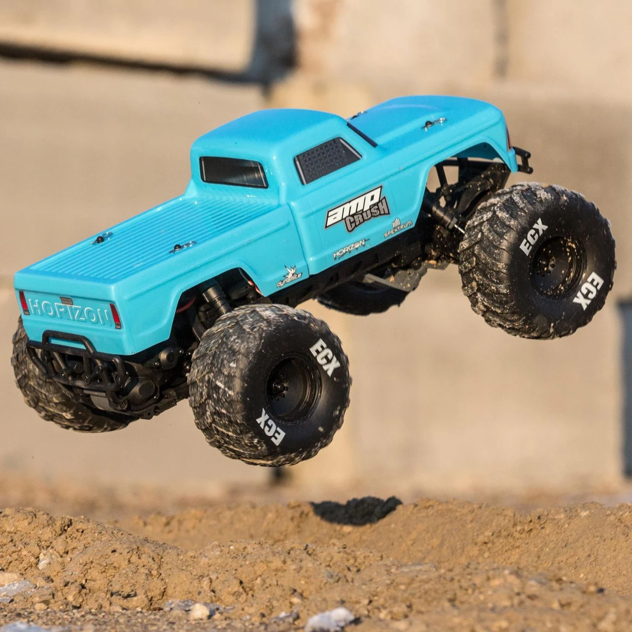 ECX 1/10 Amp Crush 2WD Monster Truck Brushed RTR (Blue) - Image 16