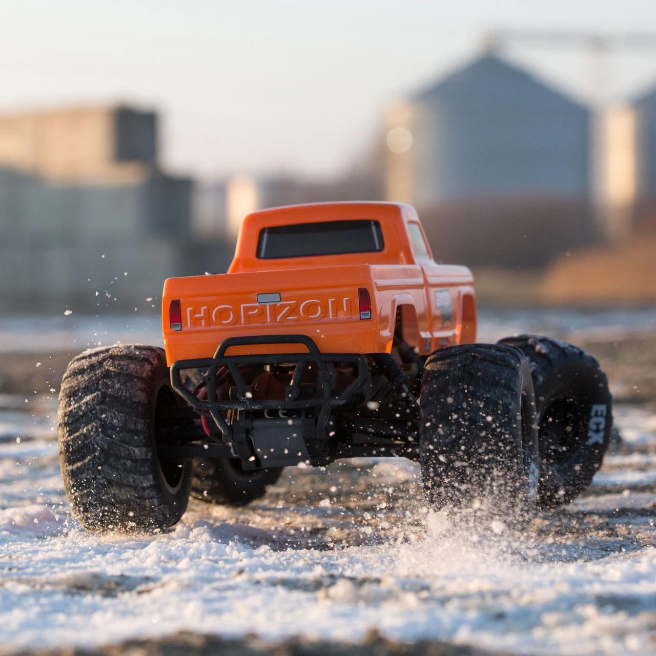 ECX 1/10 Amp Crush 2WD Monster Truck Brushed RTR (Orange) - Image 14