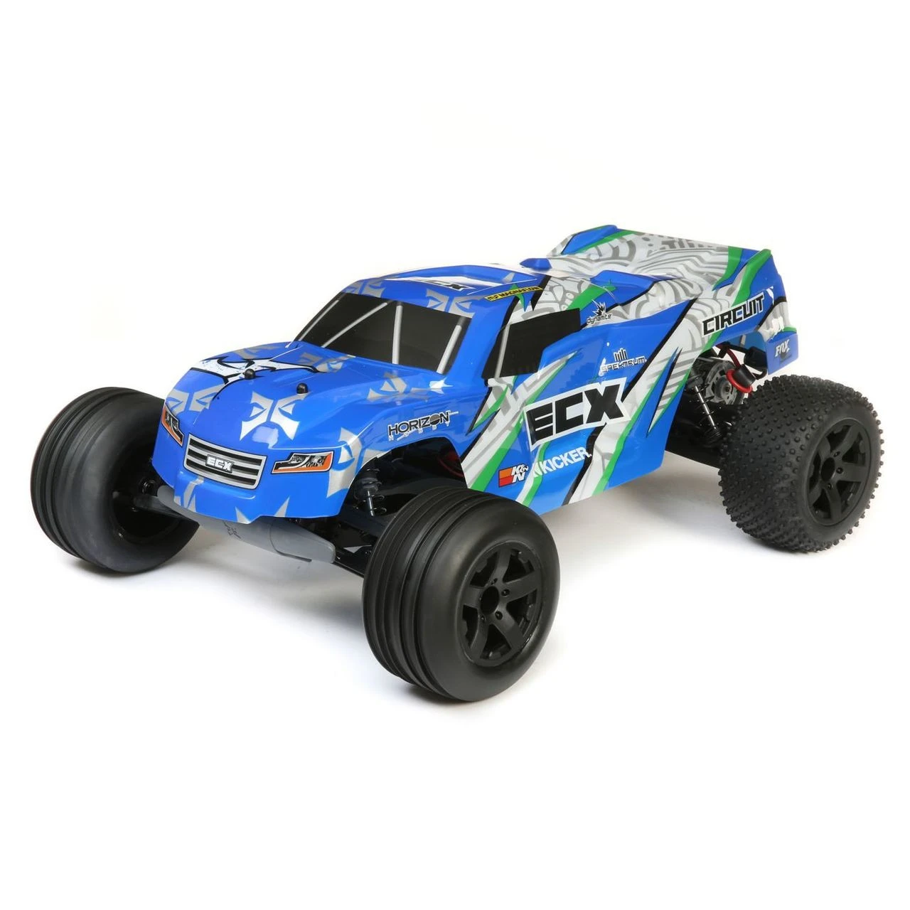 ECX 1/10 Circuit 2WD Stadium Truck Brushed RTR (Blue/White)