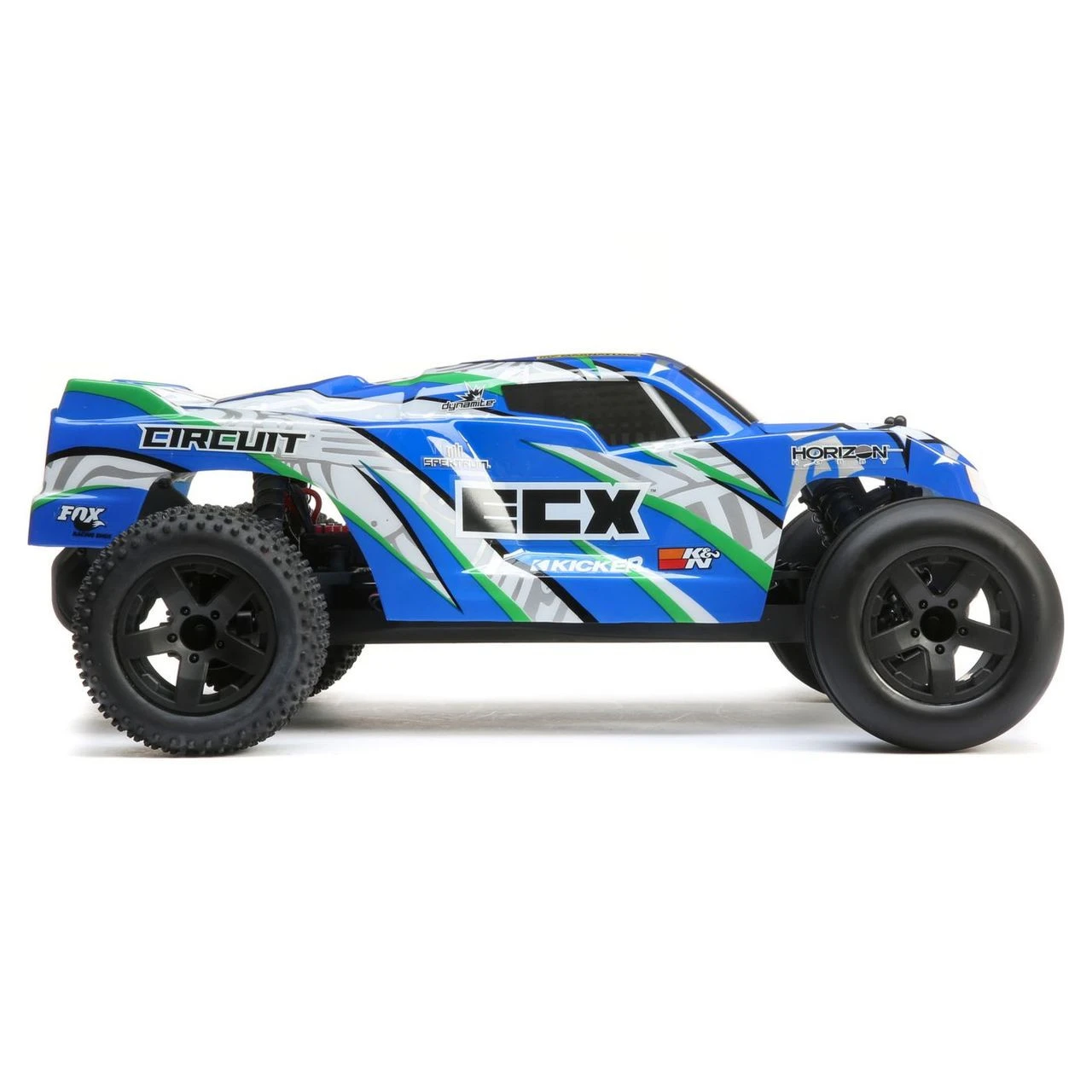 ECX 1/10 Circuit 2WD Stadium Truck Brushed RTR (Blue/White) - Image 3