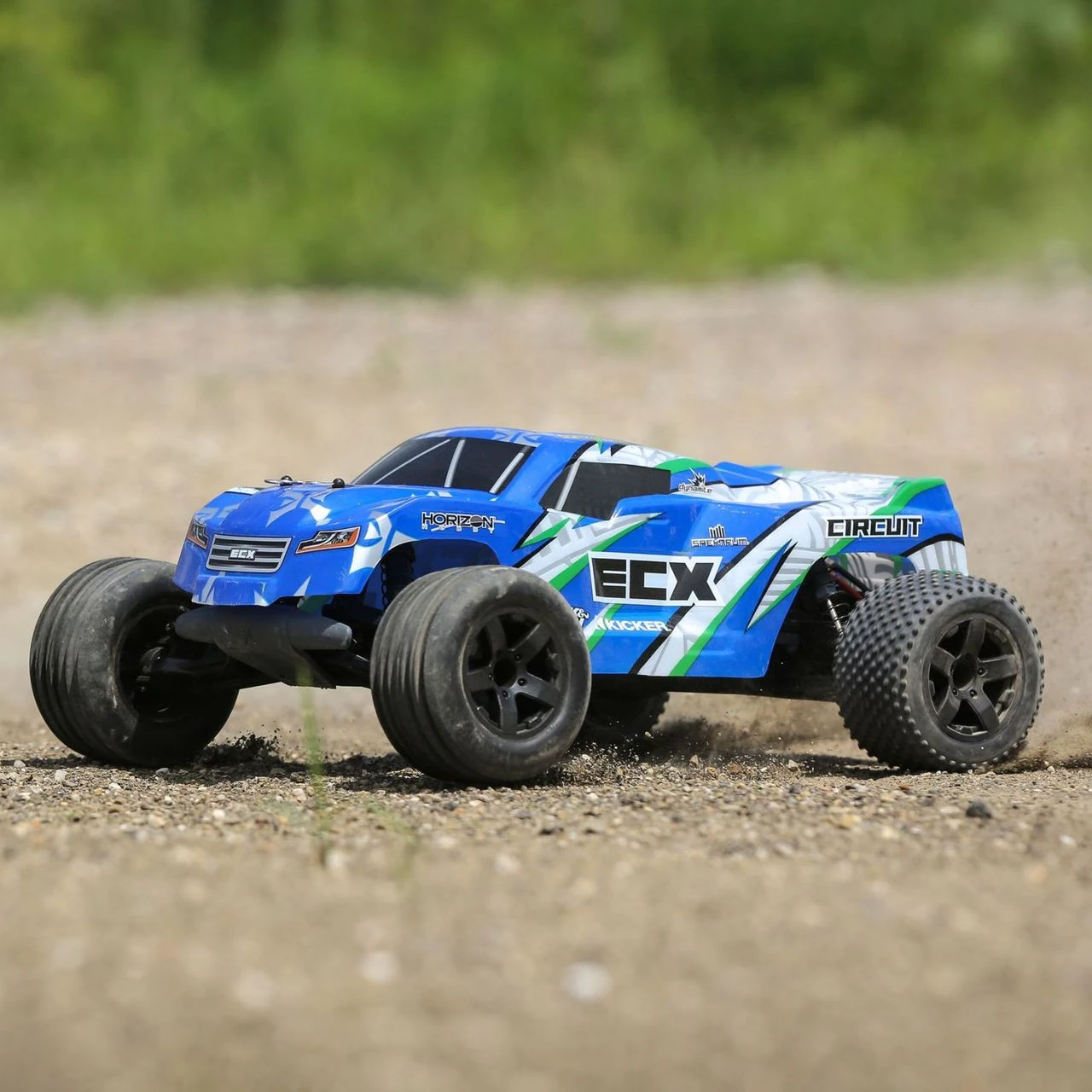 ECX 1/10 Circuit 2WD Stadium Truck Brushed RTR (Blue/White) - Image 18