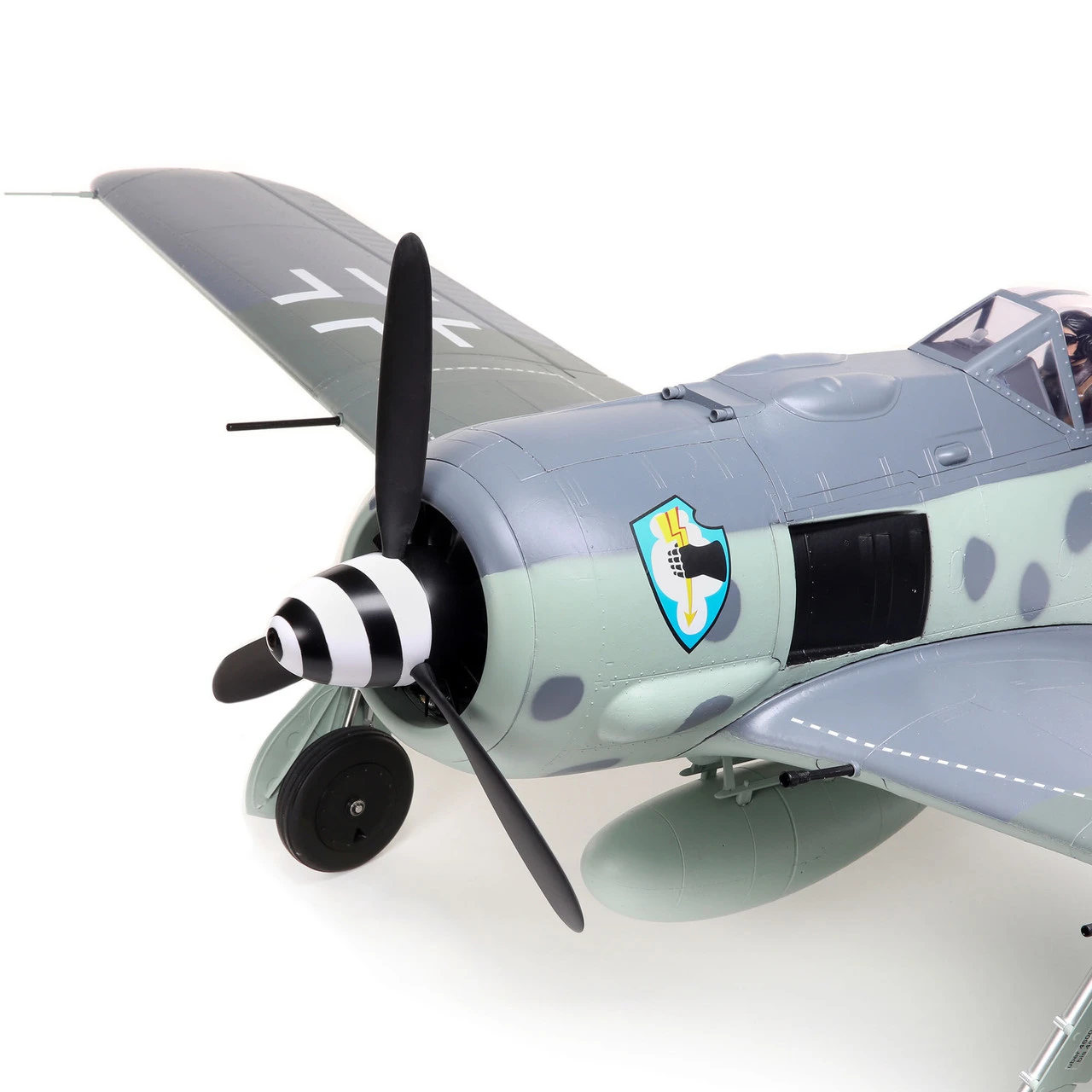 Eflite E-flite Focke-Wulf Fw 190A 1.5m BNF Basic Electric Airplane (1511mm) W/AS3X & SAFE Technology - Image 12