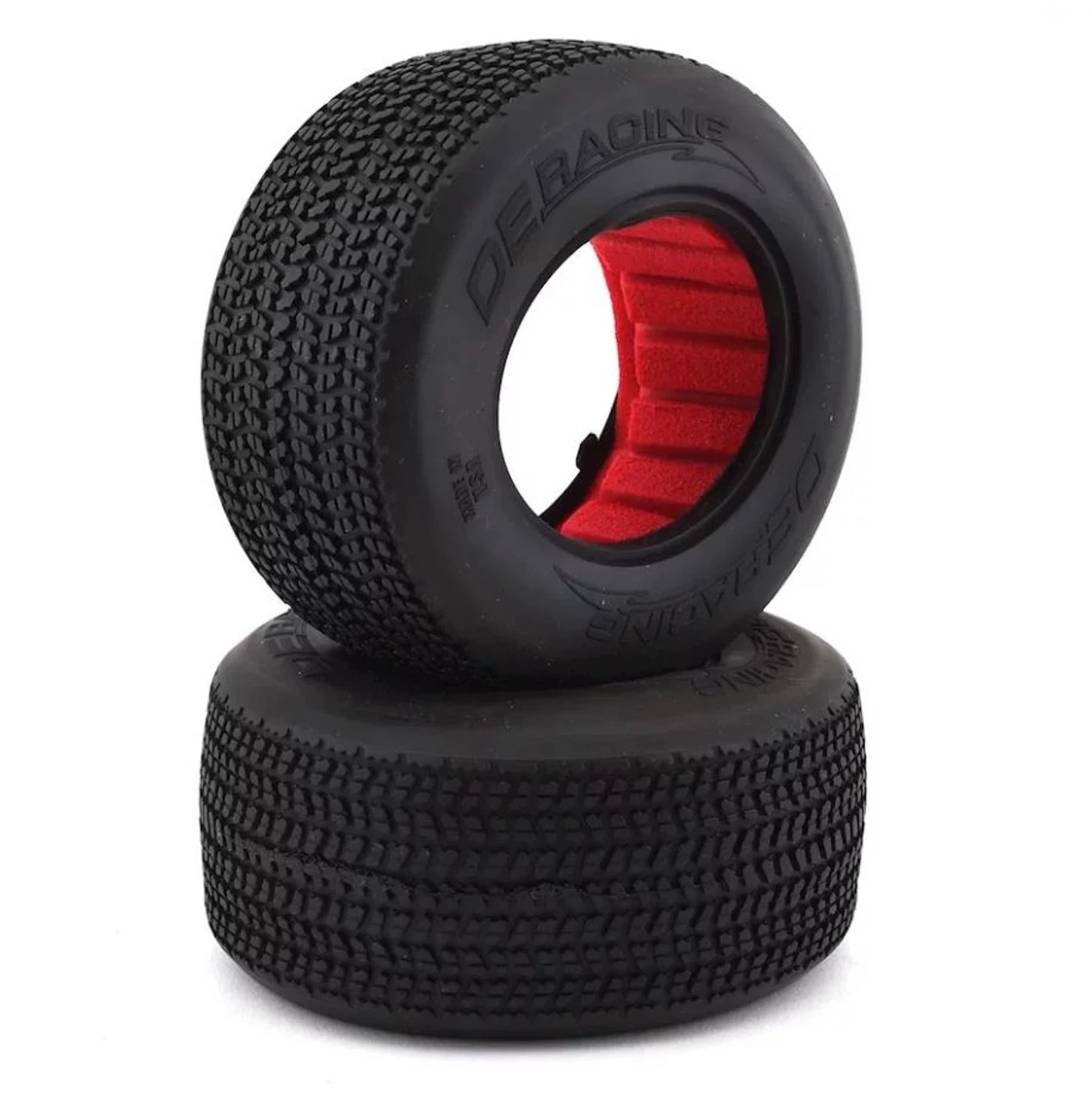 DE Racing G6T 2.2/3.0" Short Course Truck Oval Tread Tires, Grooved (2) (D30 Super Soft Compound)