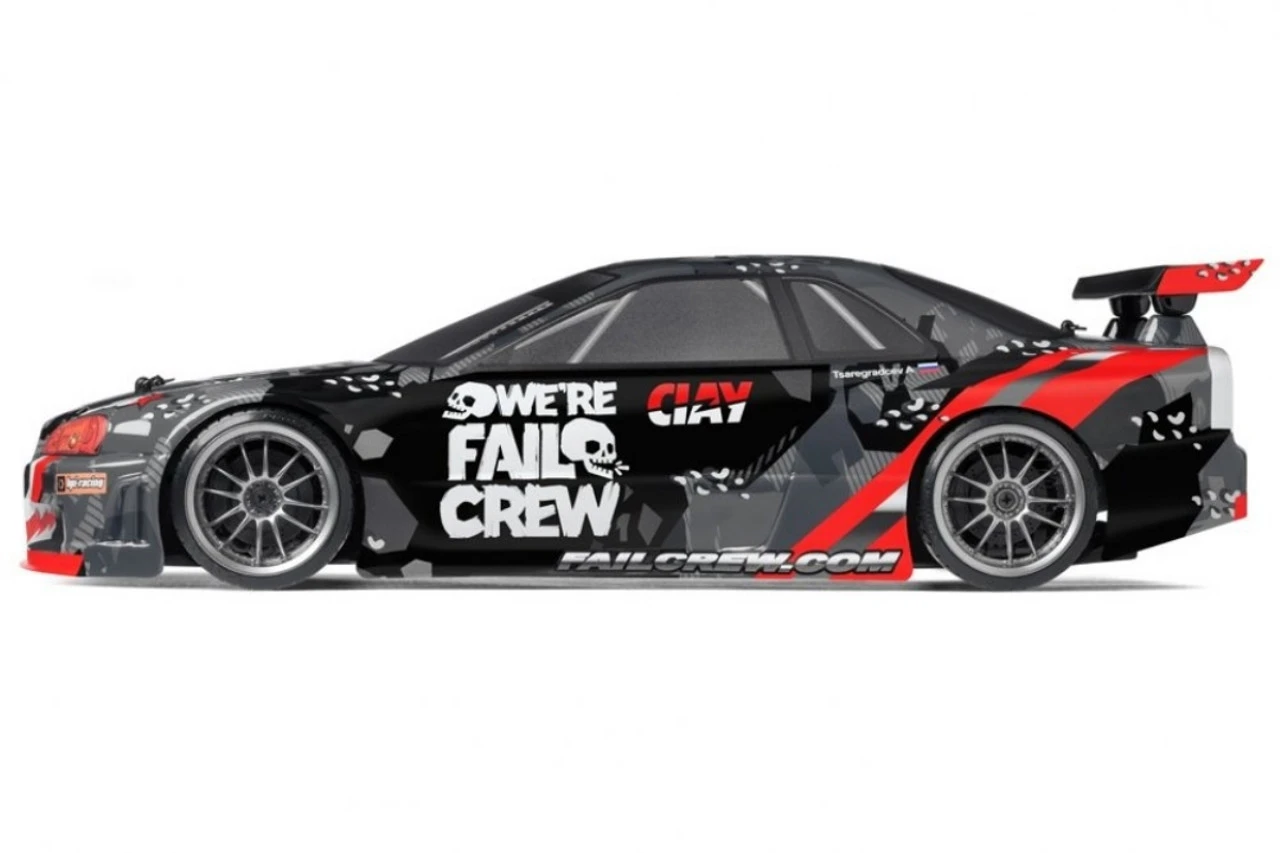 HPI Racing E10 Drift Fail Crew Nissan Skyline R34 GT-R Assembled - Image 2