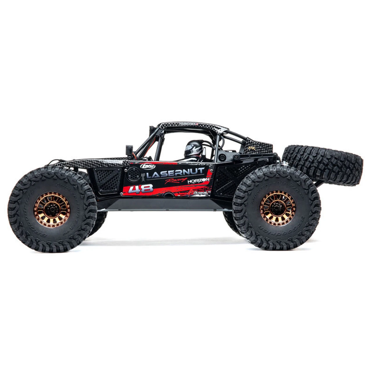 Losi Lasernut U4 4WD Rock Racer RTR, Black - Image 4