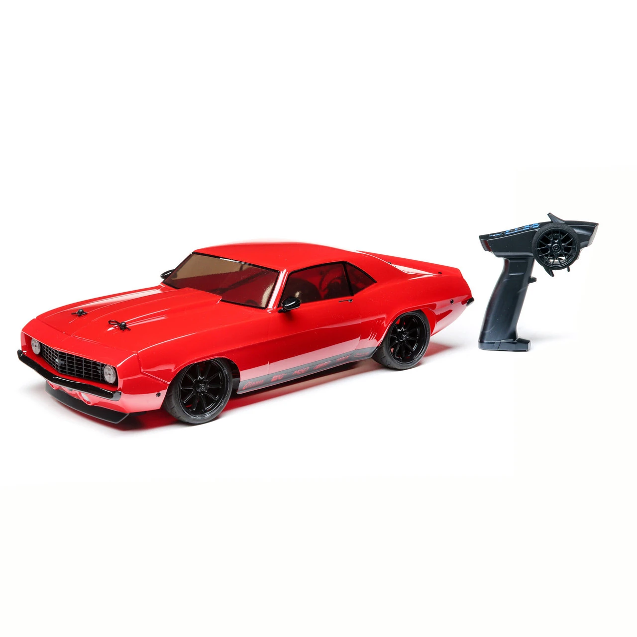 Losi 1/10 1969 Chevy Camaro V100 AWD Brushed RTR, Red - Image 2