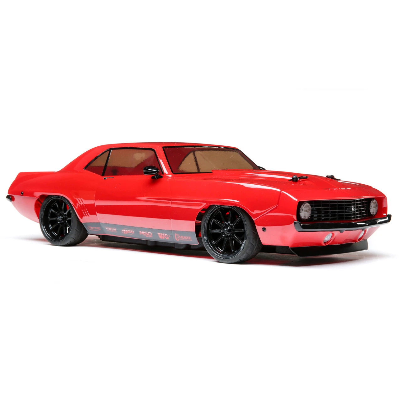 Losi 1/10 1969 Chevy Camaro V100 AWD Brushed RTR, Red - Image 3