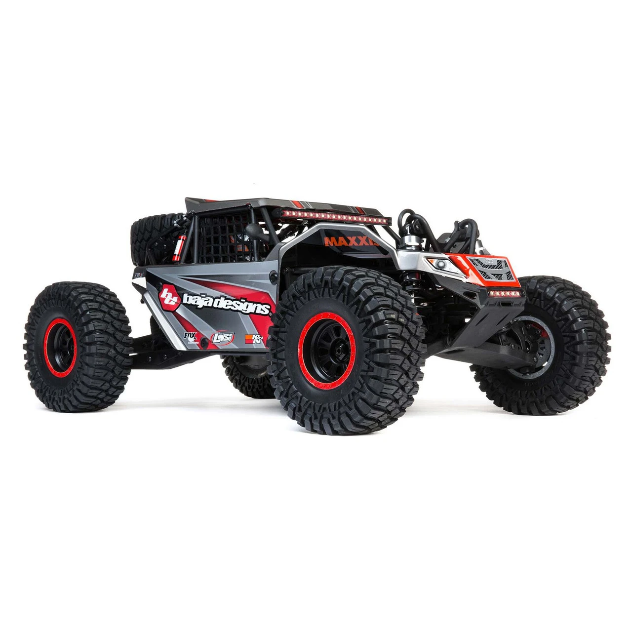 Losi Super Rock Rey: 1/6 4WD Elec Rock Racer, RTR Gray - Image 3