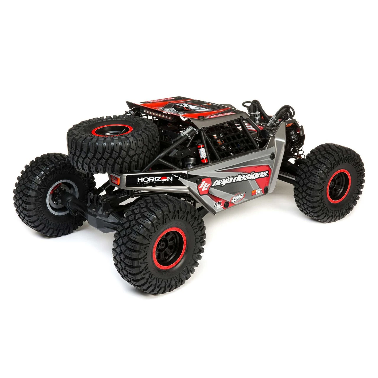 Losi Super Rock Rey: 1/6 4WD Elec Rock Racer, RTR Gray - Image 4