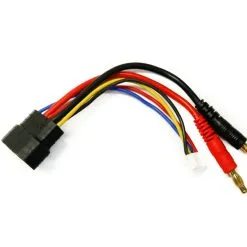 Punisher Series 4S Battery Charge Adapter Cable 4mm Bullet To Traxxas ID