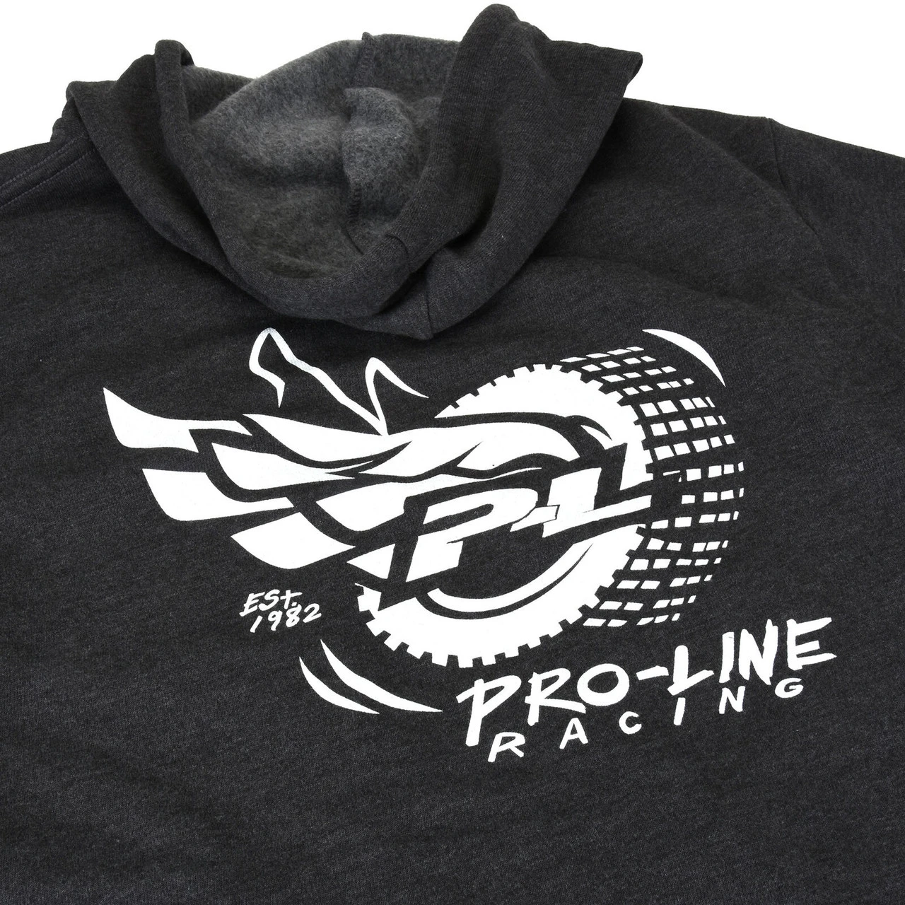 Proline Pro-Line Wings Gray Zip-up Hoodie Sweatshirt, 2X-Large - Image 3