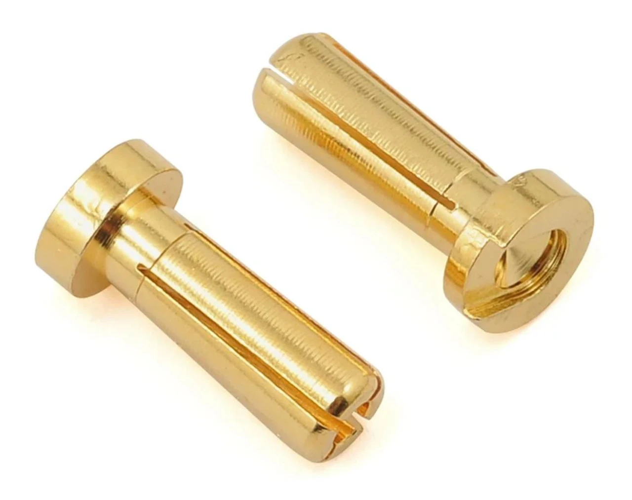 ProTek RC 5044 4mm Low Profile "Super Bullet" Solid Gold Connectors (2 Male)