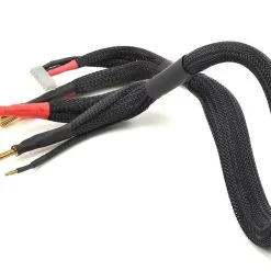 ProTek RC 2S High Current Charge/Balance Adapter (4mm To 4mm Solid Bullets) (10awg Wire) (24")