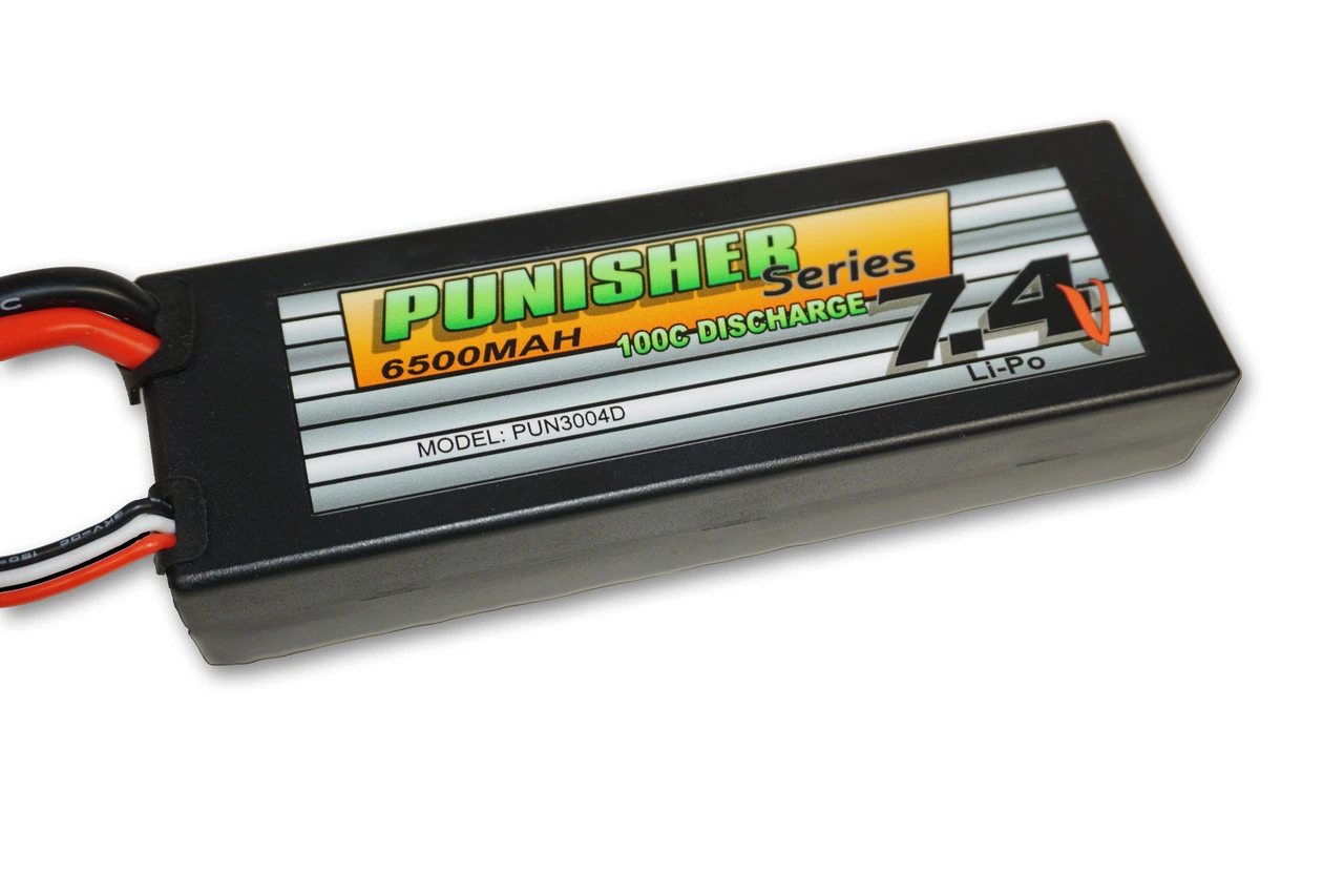 Punisher Series 6500mah 100C 2cell Lipo (Deans Plug) 7.4V