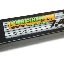 Punisher Series 6500mah 100C 2cell Lipo (Traxxas Plug) 7.4V Battery