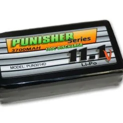 Punisher Series "Shorty Pack" 3700mah 100C 3cell Lipo (Deans) 11.1V Battery