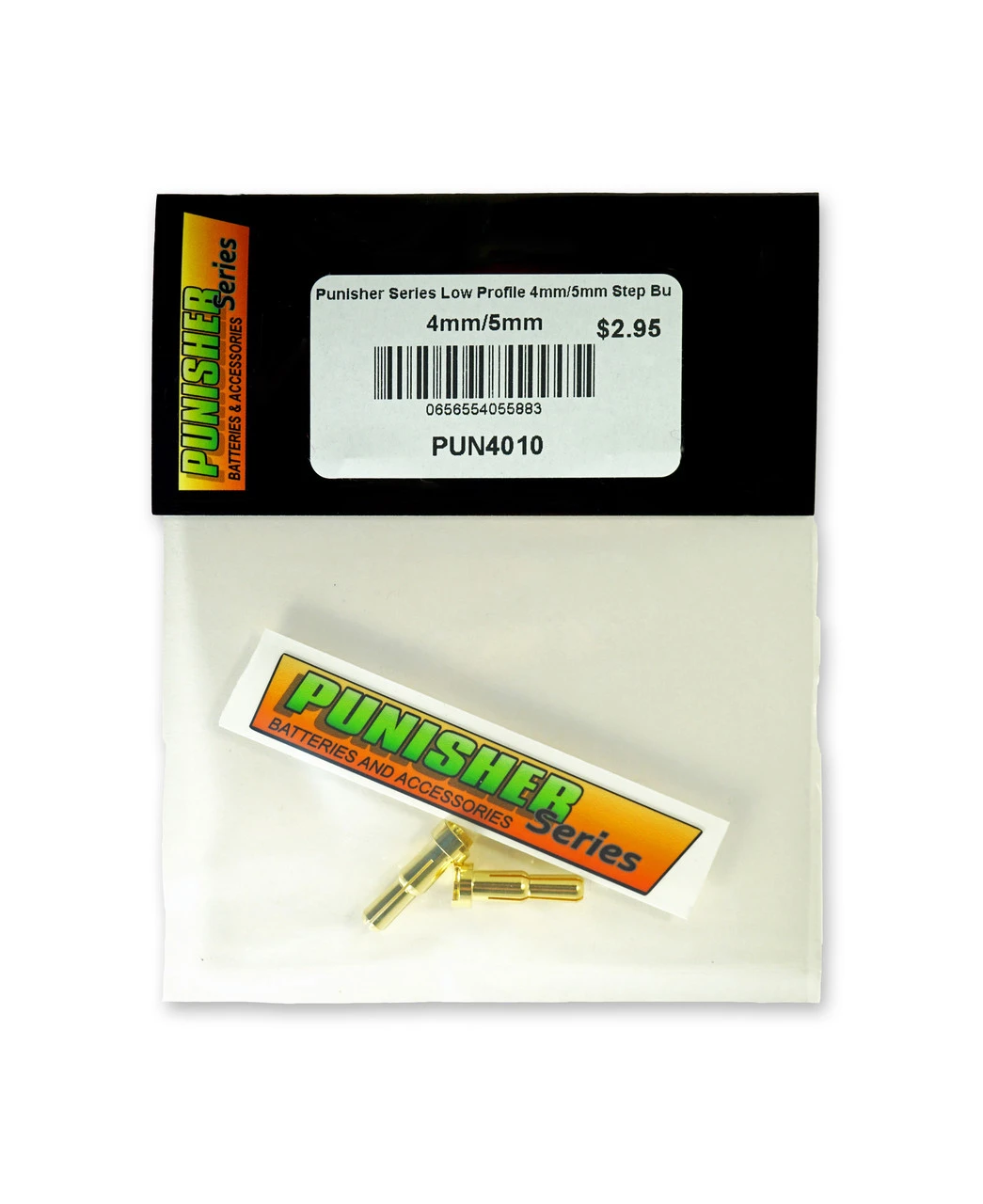 Punisher Series PUN4010 Low Profile 4mm/5mm Step Bullet Connector - Image 3