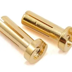 TQ WIRE TQ 4mm Gold Bullet Low Profile Connectors 14mm TQ2502