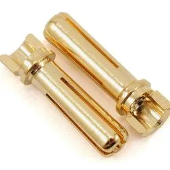 TQ WIRE TQ 4mm Gold Narrow Top Bullet Connectors 18mm TQ2506