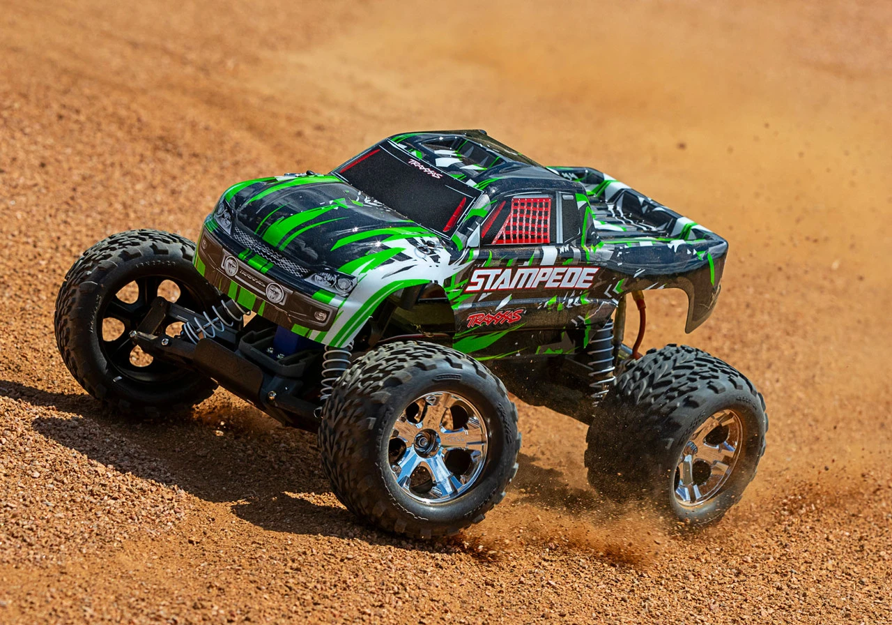 Traxxas Stampede 1/10 Scale Monster Truck Ready-to-Race With TQ 2.4GHz Radio System And XL-5 ESC, No Battery Or Charger (Green) - Image 10