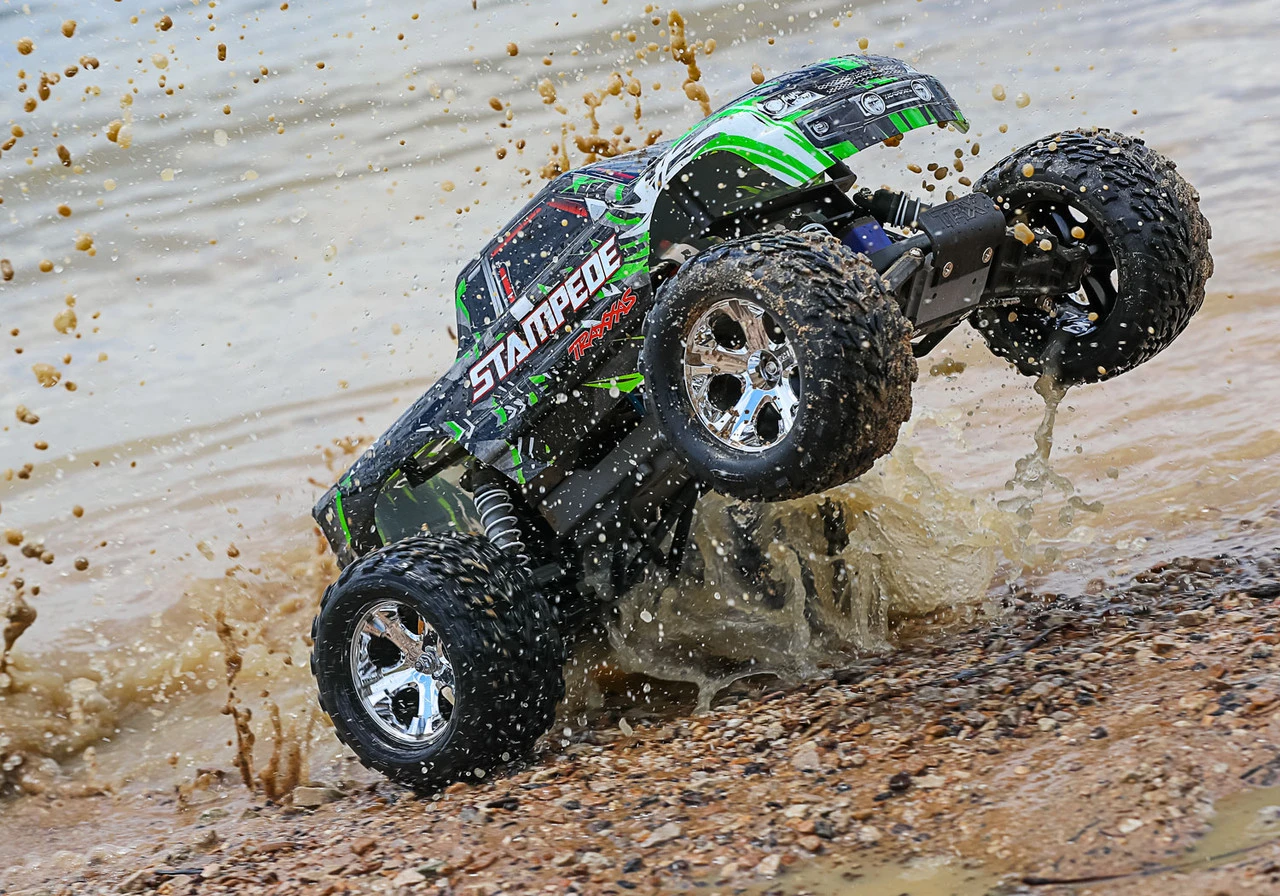 Traxxas Stampede 1/10 Scale Monster Truck Ready-to-Race With TQ 2.4GHz Radio System And XL-5 ESC, No Battery Or Charger (Green) - Image 9