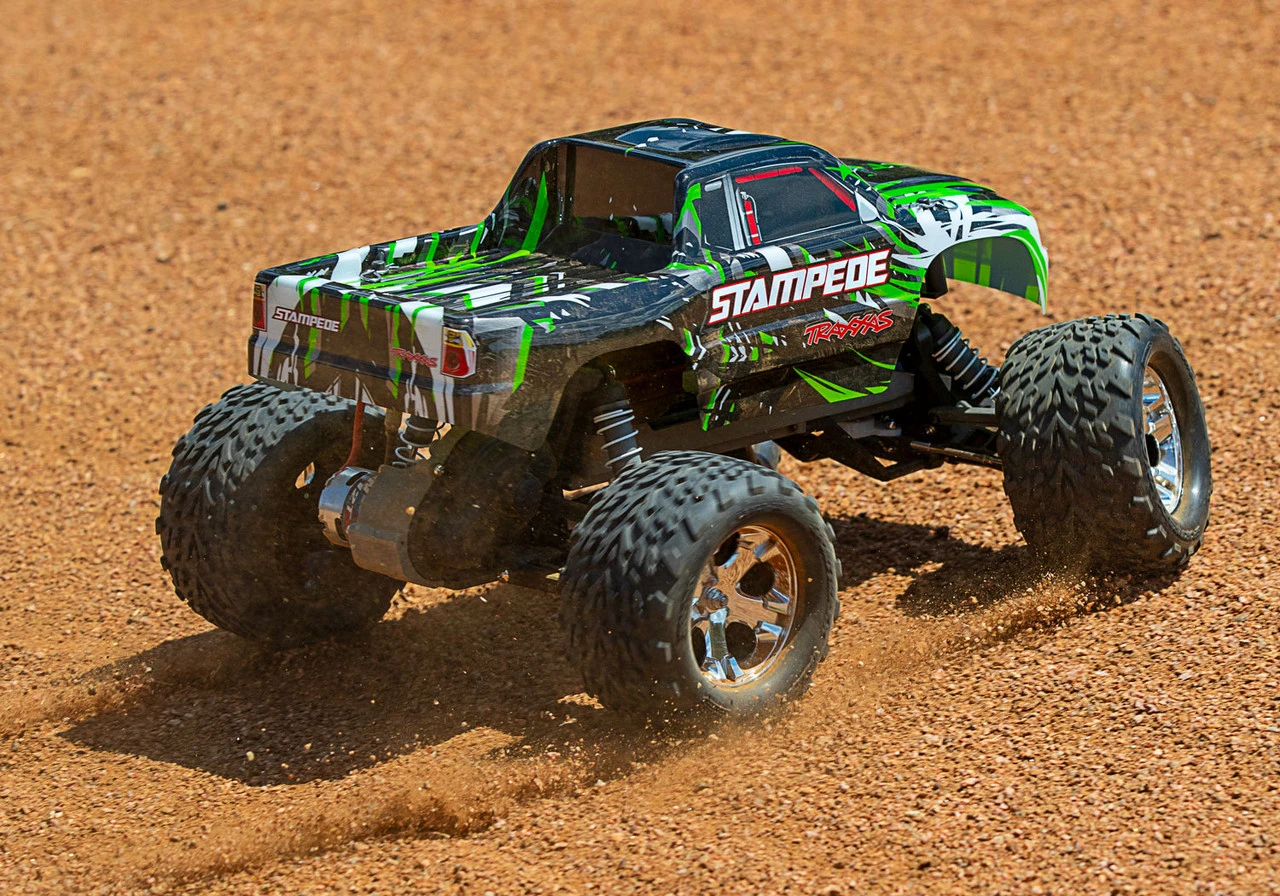 Traxxas Stampede 1/10 Scale Monster Truck Ready-to-Race With TQ 2.4GHz Radio System And XL-5 ESC, No Battery Or Charger (Green) - Image 11