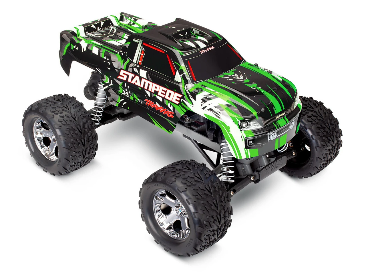 Traxxas Stampede 1/10 Scale Monster Truck Ready-to-Race With TQ 2.4GHz Radio System And XL-5 ESC, No Battery Or Charger (Green) - Image 3