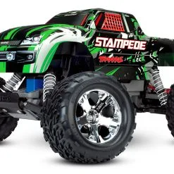Traxxas Stampede 1/10 Scale Monster Truck Ready-to-Race With TQ 2.4GHz Radio System And XL-5 ESC, No Battery Or Charger (Green)