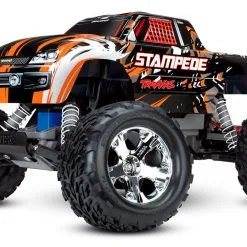 Traxxas Stampede 1/10 Scale Monster Truck Ready-to-Race With TQ 2.4GHz Radio System And XL-5 ESC, No Battery Or Charger (Orange)
