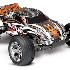Traxxas Rustler 1/10 RTR Stadium Truck W/XL-5 ESC, TQ 2.4GHz Radio, Battery & DC Charger (Orange)