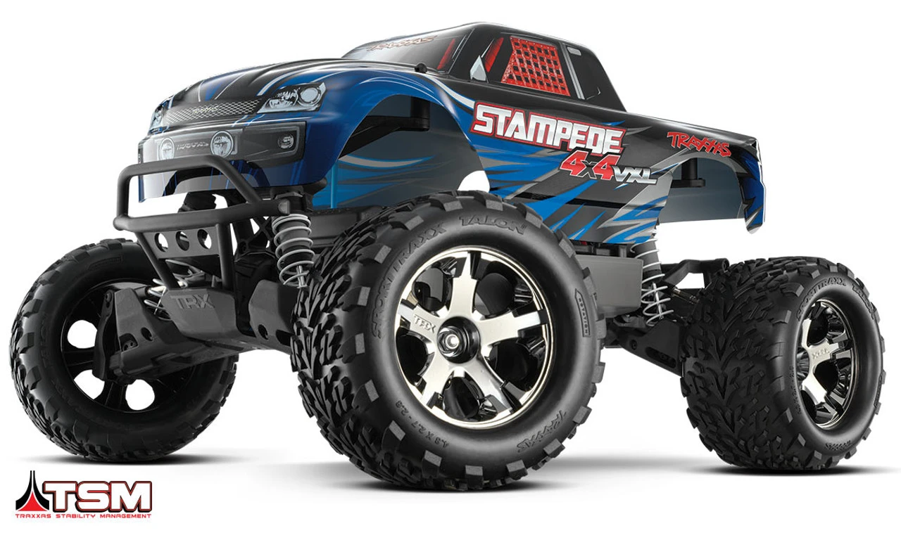 Traxxas Stampede 4X4 VXL Brushless 1/10 4WD RTR Monster Truck W/ TSM & TQi Radio (Blue)