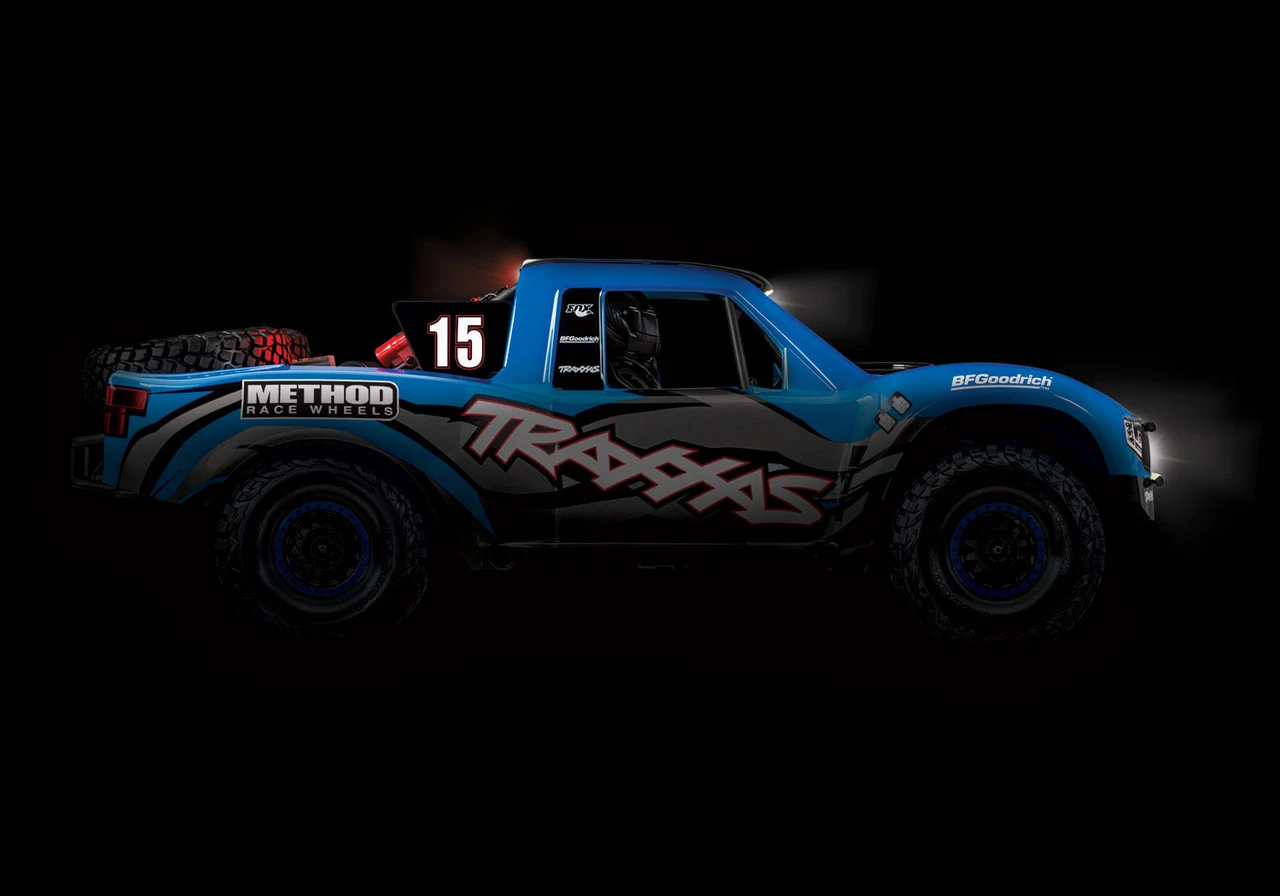 Traxxas Unlimited Desert Racer 6S RTR 4WD Electric Race Truck W/TQi 2.4GHz Radio W/Light Kit (Blue) - Image 15