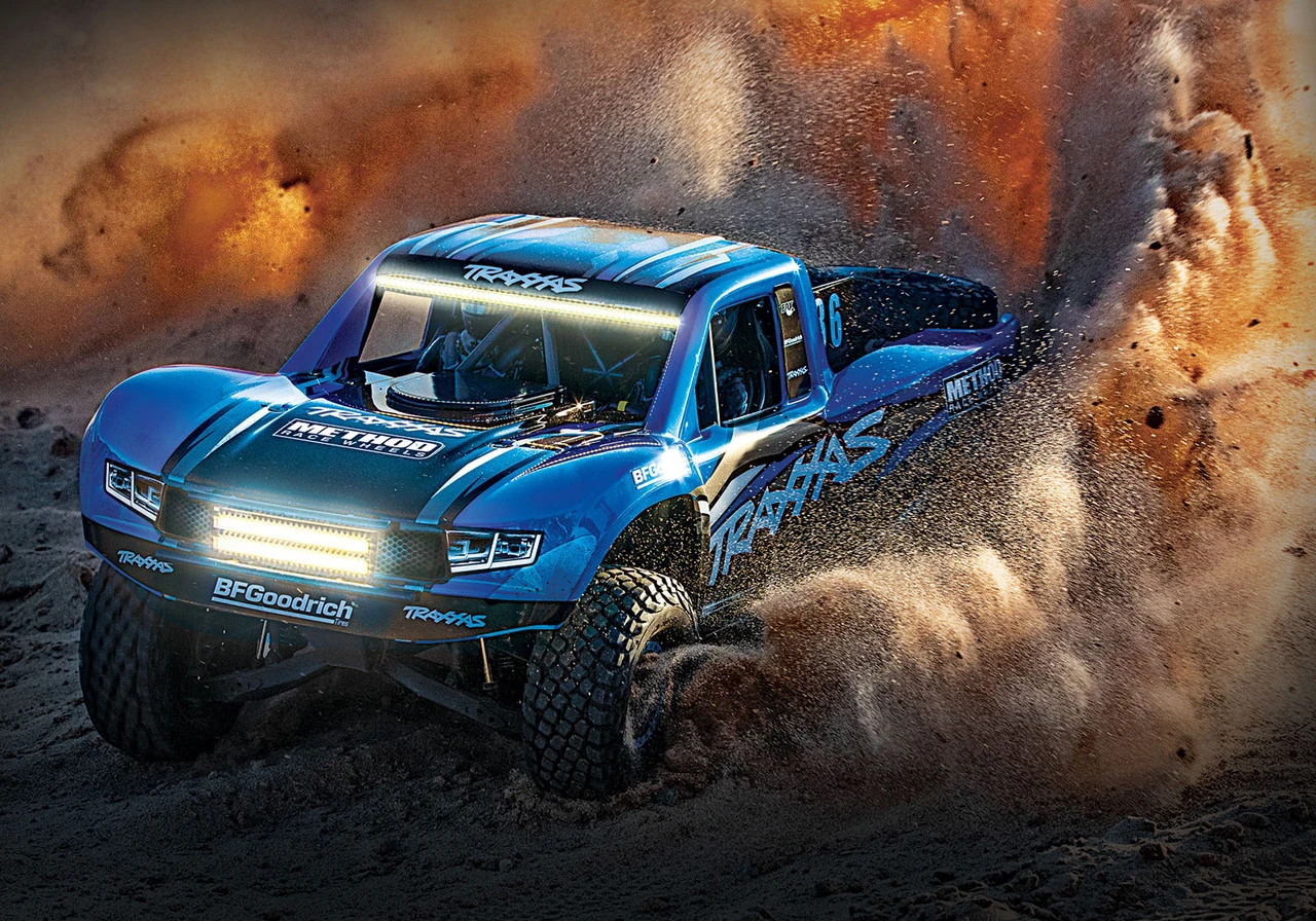 Traxxas Unlimited Desert Racer 6S RTR 4WD Electric Race Truck W/TQi 2.4GHz Radio W/Light Kit (Blue) - Image 16