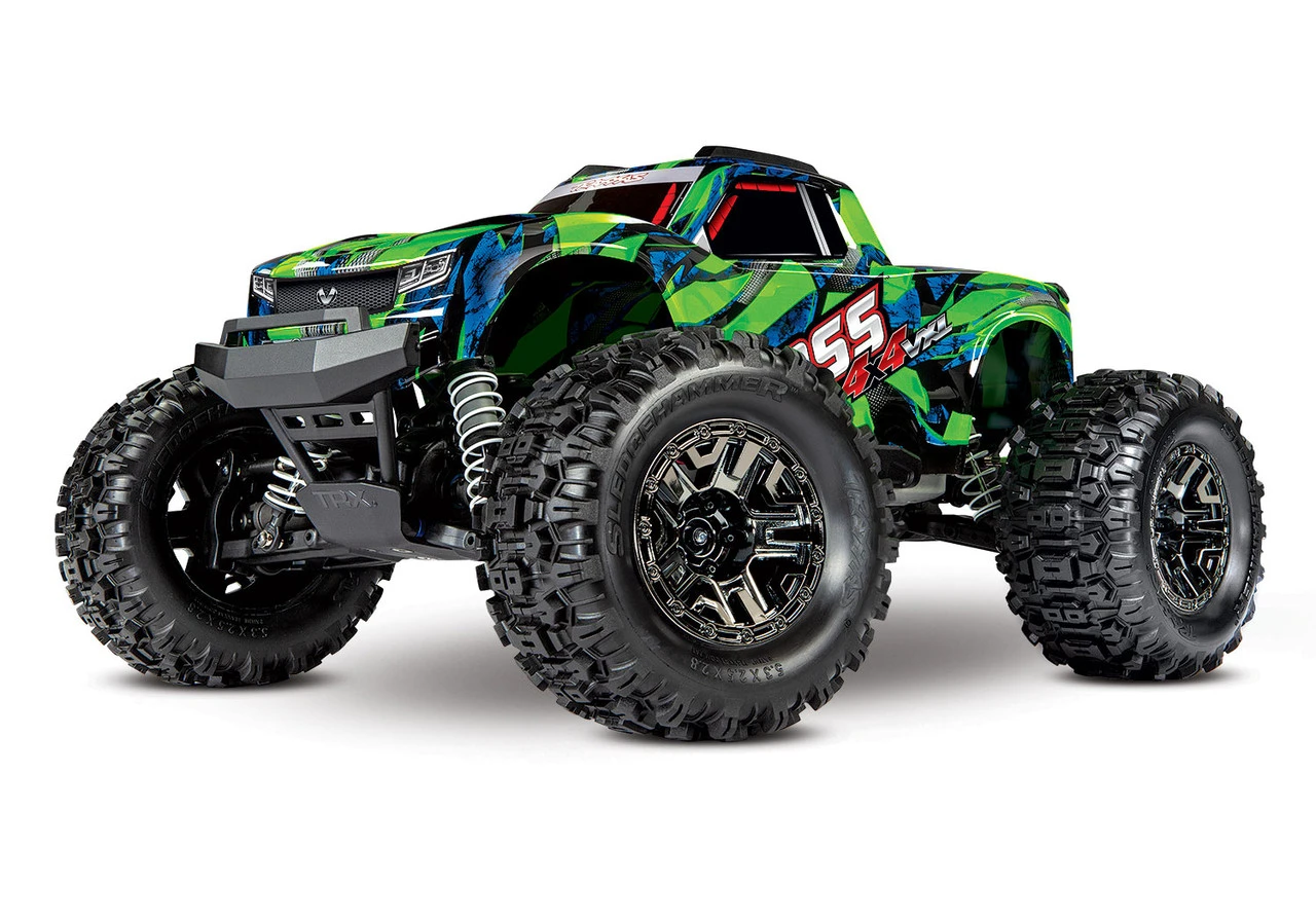 Traxxas Hoss 4X4 VXL 1/10 Scale Monster Truck W/ TQi Traxxas Link Enabled 2.4Ghz Radio System & TSM (Green) - Image 2