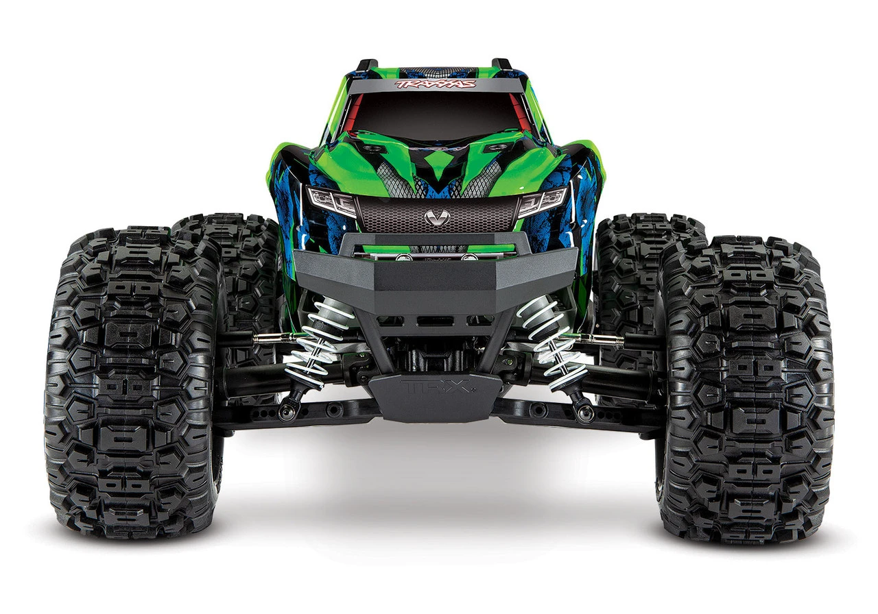 Traxxas Hoss 4X4 VXL 1/10 Scale Monster Truck W/ TQi Traxxas Link Enabled 2.4Ghz Radio System & TSM (Green) - Image 4