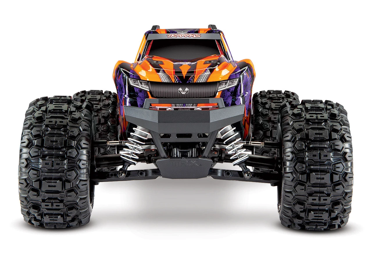 Traxxas Hoss 4X4 VXL 1/10 Scale Monster Truck W/ TQi Traxxas Link Enabled 2.4Ghz Radio System & TSM (Orange) - Image 4