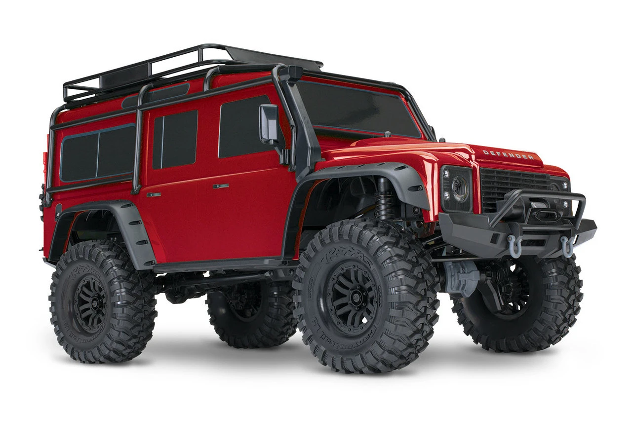 Traxxas TRX-4 1/10 Scale Trail Rock Crawler W/Land Rover Defender Body W/XL-5 ESC & TQi 2.4GHz Radio (Red) - Image 2
