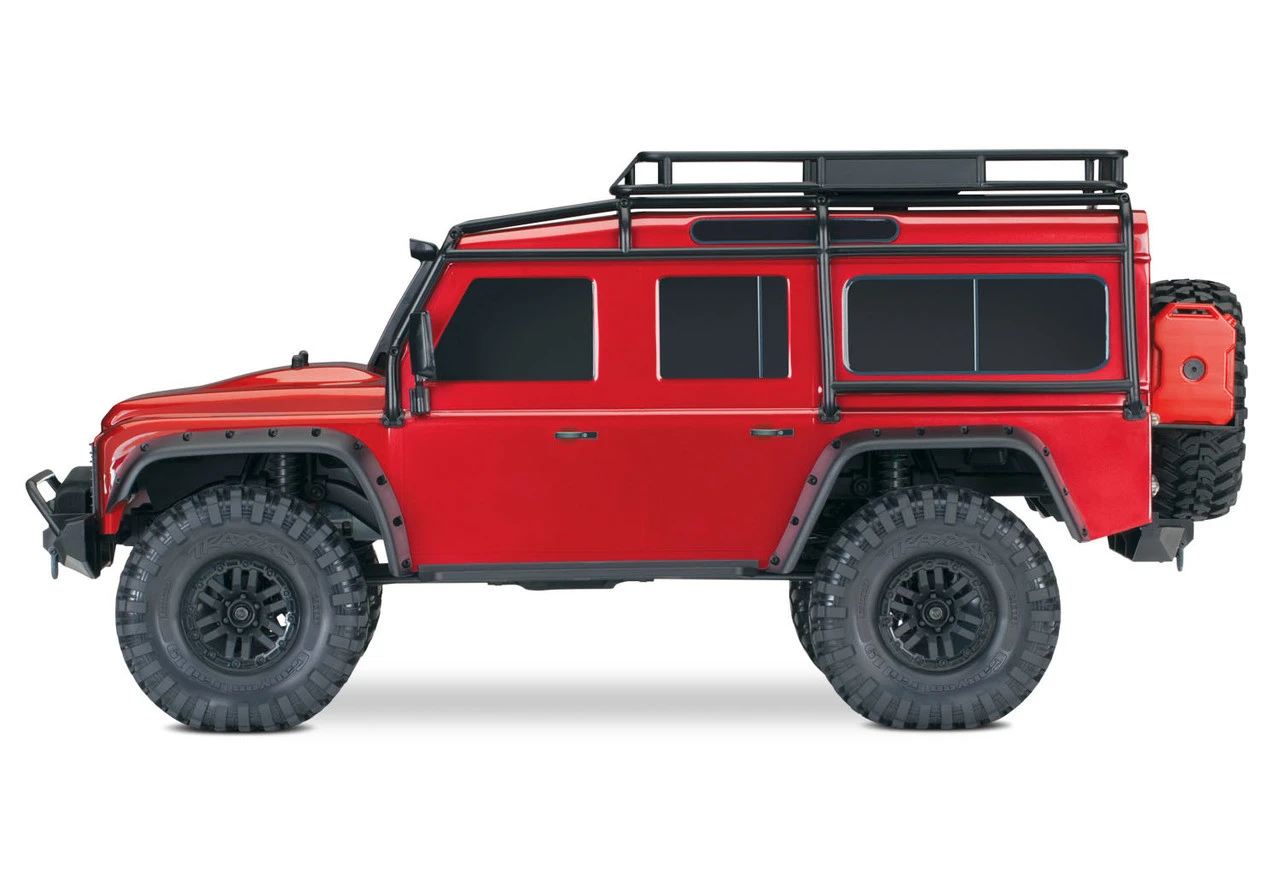 Traxxas TRX-4 1/10 Scale Trail Rock Crawler W/Land Rover Defender Body W/XL-5 ESC & TQi 2.4GHz Radio (Red) - Image 3