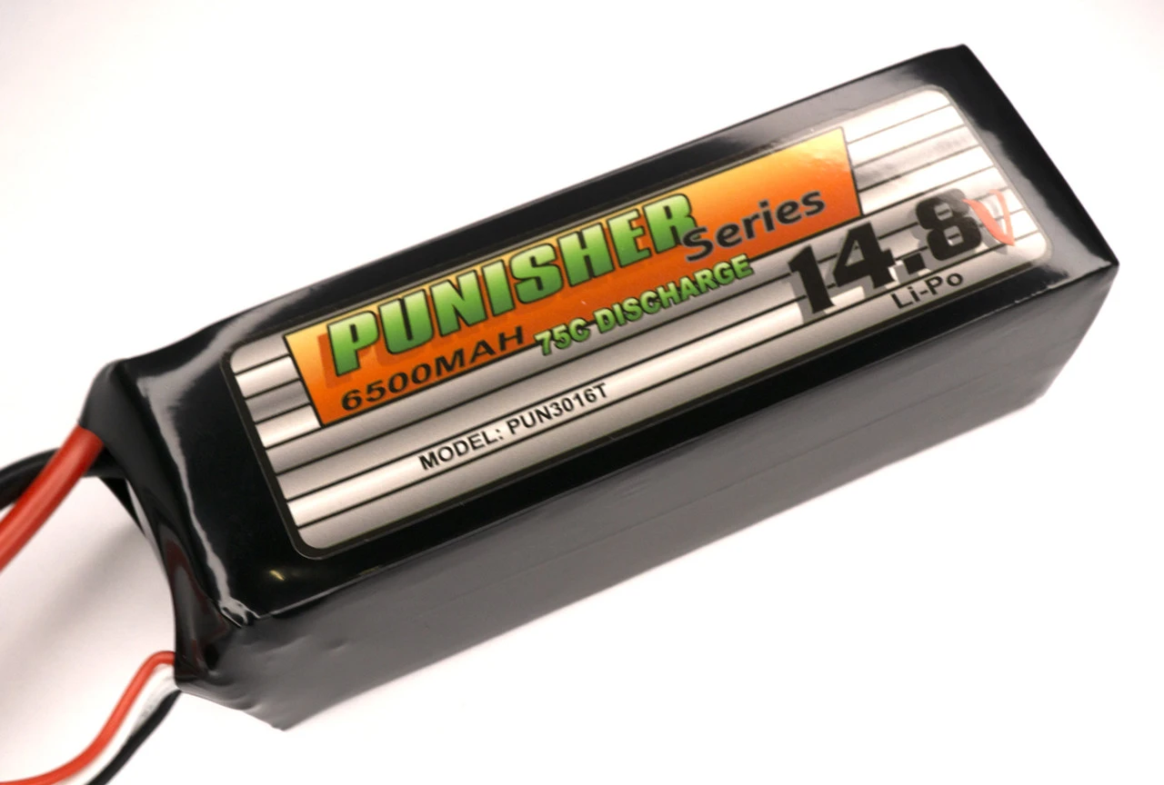 "Punisher Series" 6500/75C 4cell Soft Case Lipo (Traxxas)