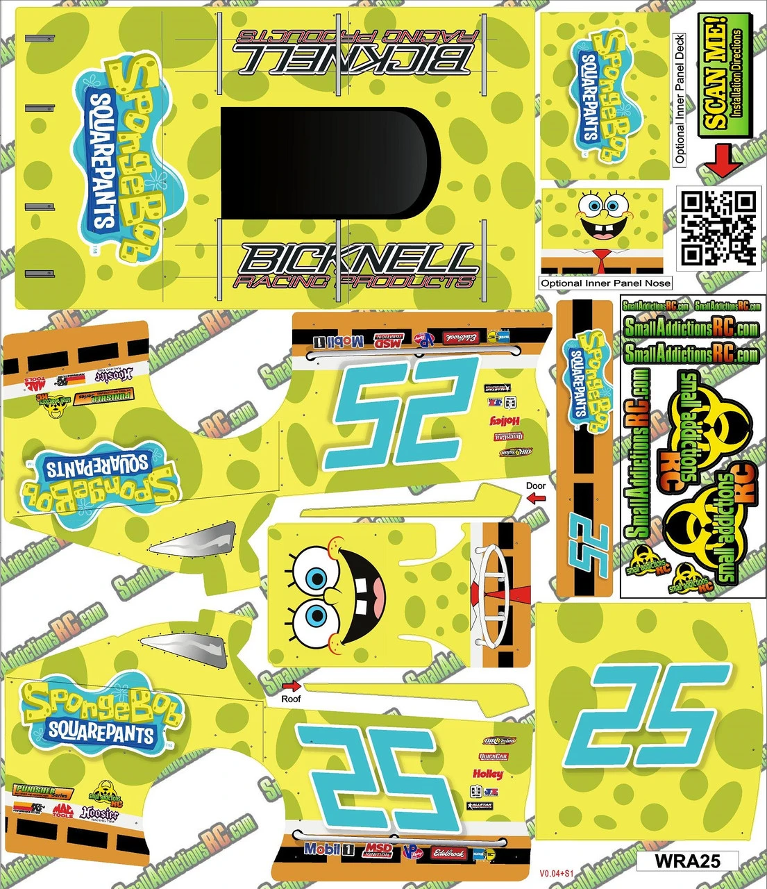 Small Addictions RC Wrap Addicts #25 SpongeBob MudBoss Wrap